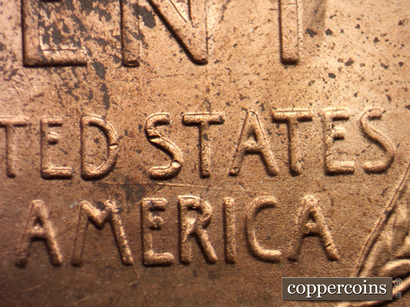Die-stage A marker on 1951D•1MM•039 (1951 Repunched Mint Mark).