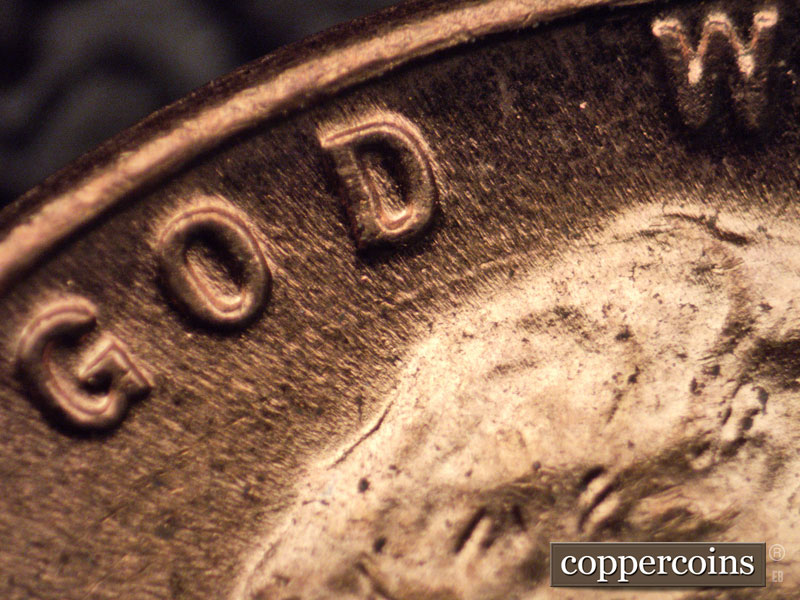 Die-stage C marker on 1951D•1MM•039 (1951 Repunched Mint Mark).