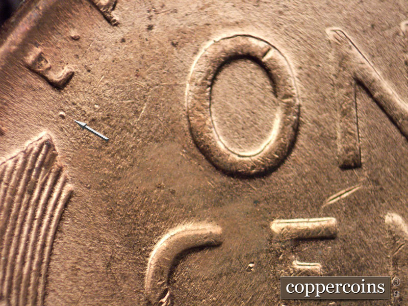 Die-stage C marker on 1951D•1MM•039 (1951 Repunched Mint Mark).