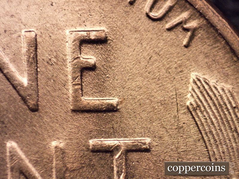Die-stage C marker on 1951D•1MM•039 (1951 Repunched Mint Mark).