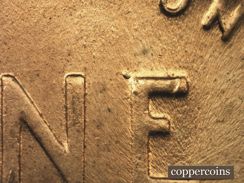 Die-stage C marker on 1951D•1MM•046 (1951 Repunched Mint Mark).