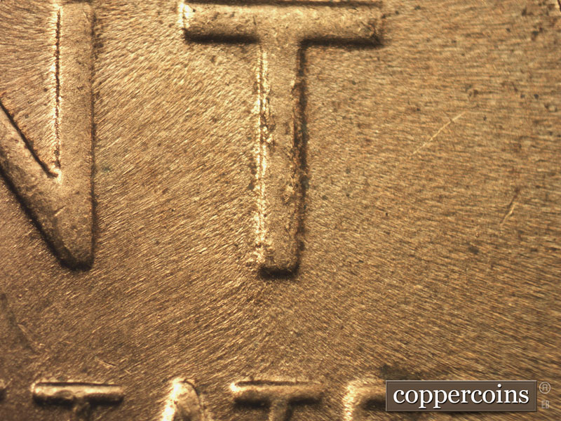 Die-stage C marker on 1951D•1MM•046 (1951 Repunched Mint Mark).