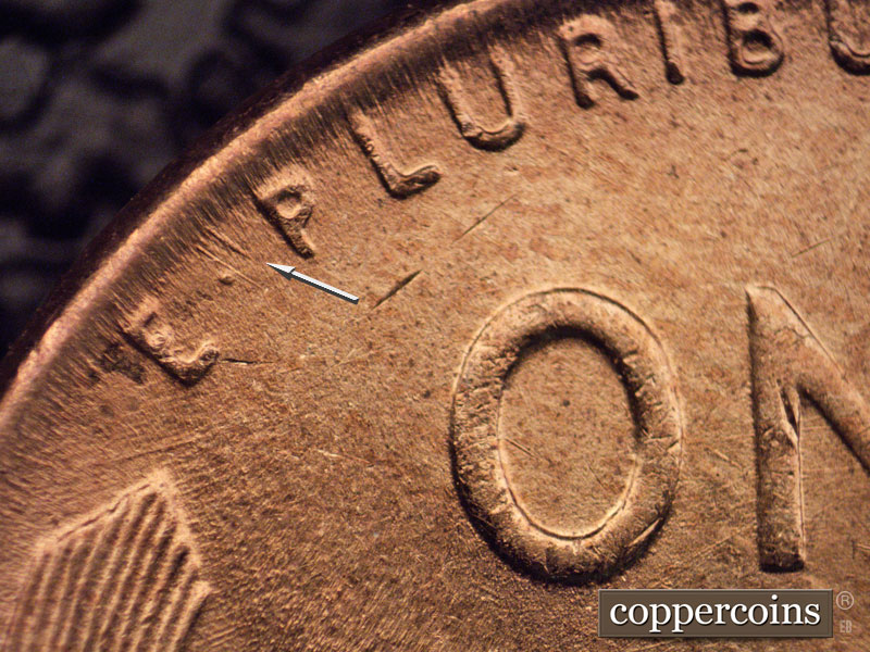 Die-stage C marker on 1951D•1MM•048 (1951 Repunched Mint Mark).