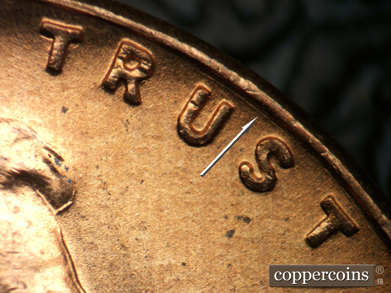 Die-stage C marker on 1951D•1MM•050 (1951 Repunched Mint Mark).