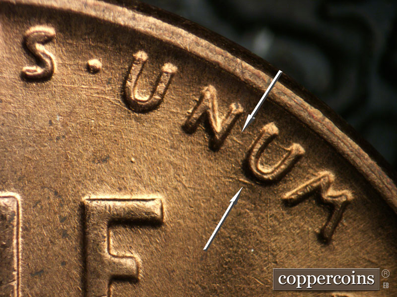 Die-stage C marker on 1951D•1MM•050 (1951 Repunched Mint Mark).