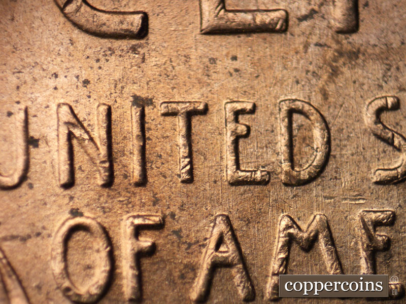 Die-stage C marker on 1951D•1MM•053 (1951 Repunched Mint Mark).