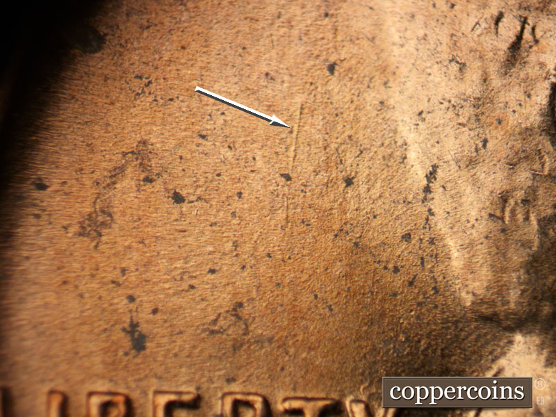 Die-stage C marker on 1951D•1MM•058 (1951 Repunched Mint Mark).