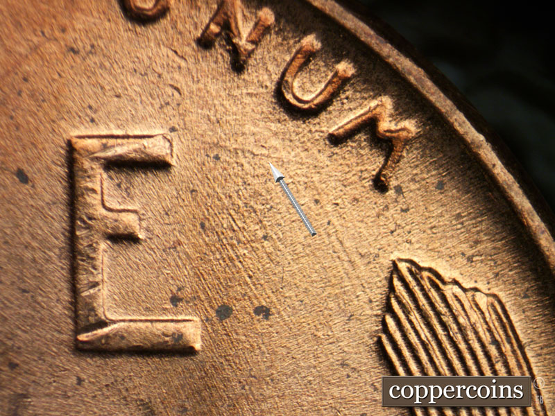 Die-stage C marker on 1951D•1MM•058 (1951 Repunched Mint Mark).