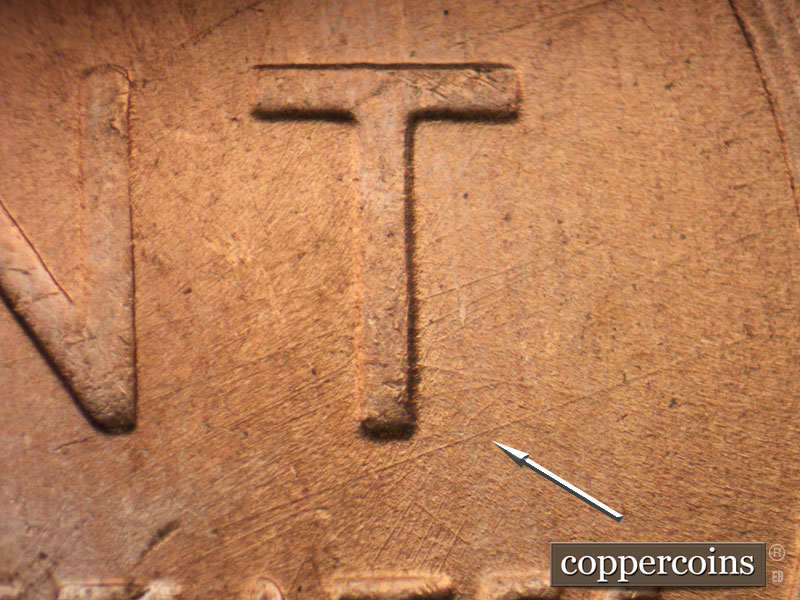 Die-stage C marker on 1951D•1MM•065 (1951 Repunched Mint Mark).