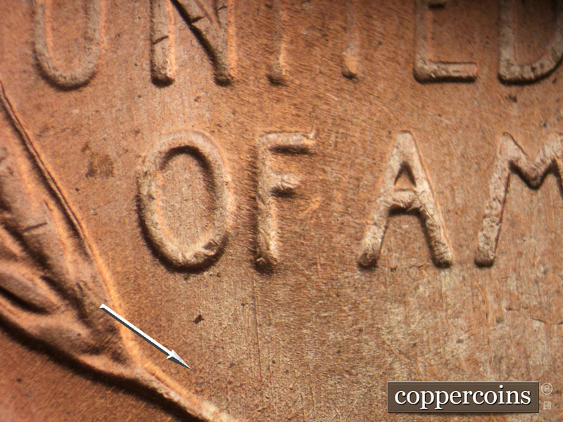 Die-stage C marker on 1951D•1MM•065 (1951 Repunched Mint Mark).