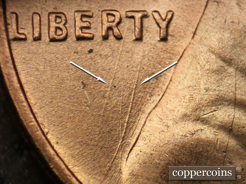 Die-stage B marker on 1951D•1MM•066 (1951 Repunched Mint Mark).
