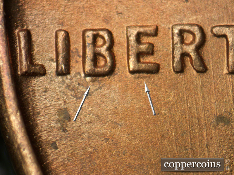 1951 Lincoln cent obverse, CopperCoins die 1951S•1DO•001.