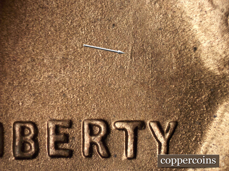 Die-stage C marker on 1951S•1MM•010 (1951 Repunched Mint Mark).