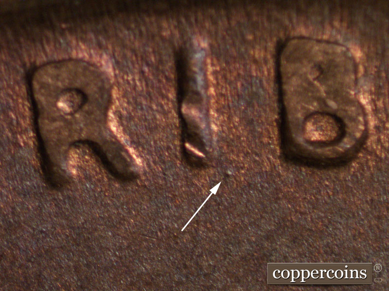 Die-stage C marker on 1951S•1MM•013 (1951 Repunched Mint Mark).