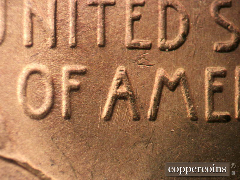 Die-stage C marker on 1951S•1MM•020 (1951 Repunched Mint Mark).