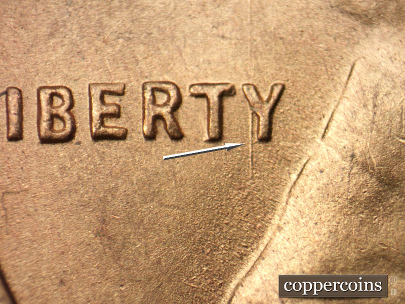 Die-stage B marker on 1951S•1MM•026 (1951 Repunched Mint Mark).