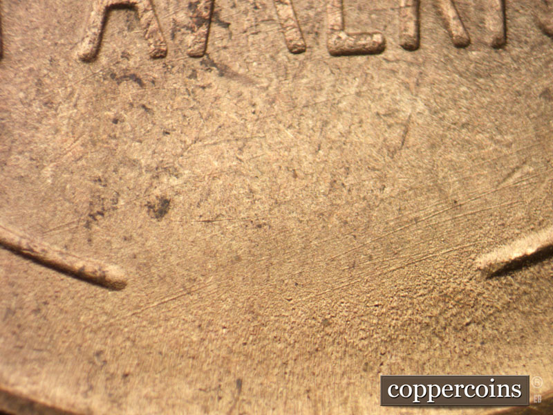 Die-stage B marker on 1951S•1MM•026 (1951 Repunched Mint Mark).