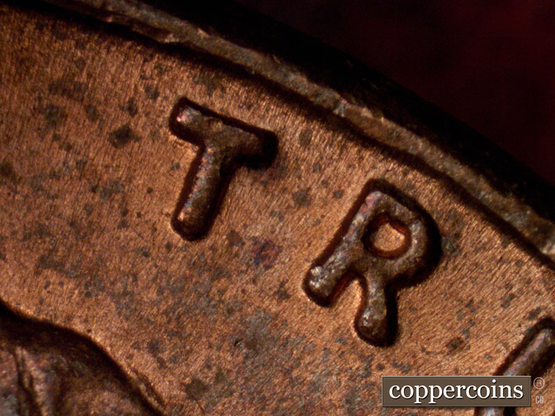 1952 Lincoln cent obverse, CopperCoins die 1952D•1DO•008.