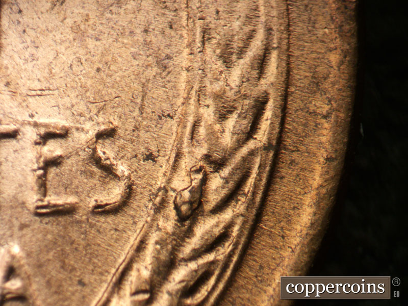 Die-stage C marker on 1952D•1MM•031 (1952 Repunched Mint Mark).