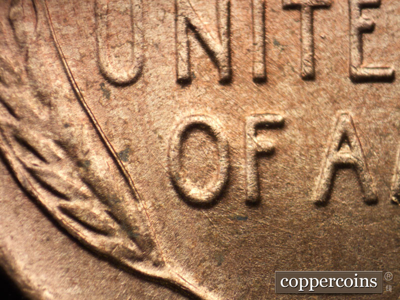Die-stage C marker on 1952D•1MM•054 (1952 Repunched Mint Mark).
