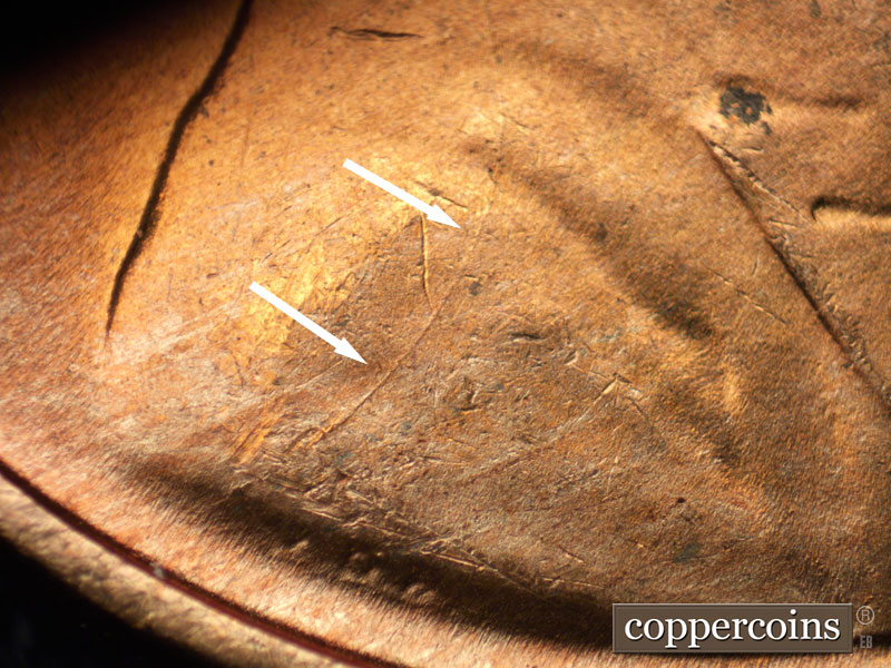 Die-stage C marker on 1952D•1MM•058 (1952 Repunched Mint Mark).