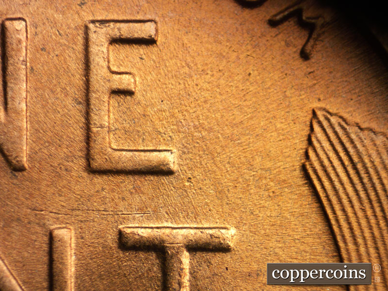 Die-stage C marker on 1952D•1MM•058 (1952 Repunched Mint Mark).
