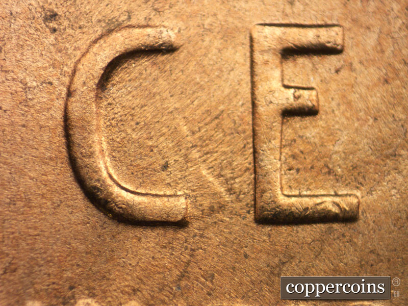 Die-stage C marker on 1952D•1MM•059 (1952 Repunched Mint Mark).