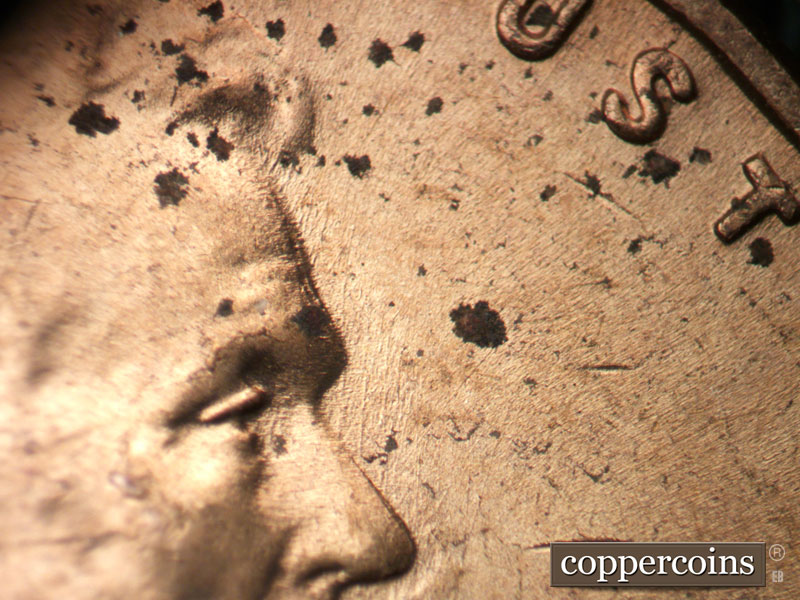 Die-stage C marker on 1952D•1MM•064 (1952 Repunched Mint Mark).