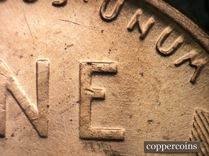 Die-stage C marker on 1952D•1MM•064 (1952 Repunched Mint Mark).