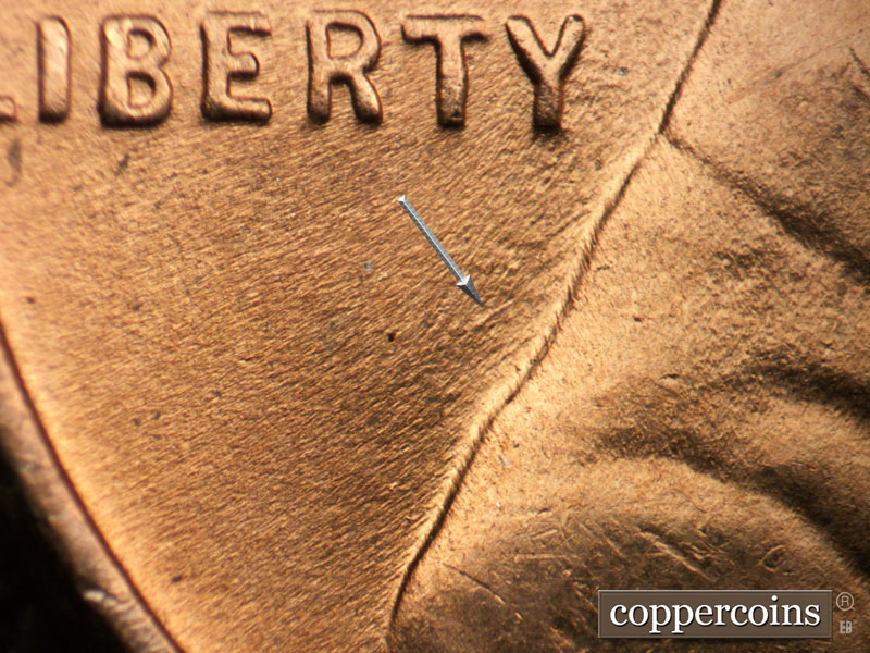 Die-stage B marker on 1952D•1MM•065 (1952 Repunched Mint Mark).