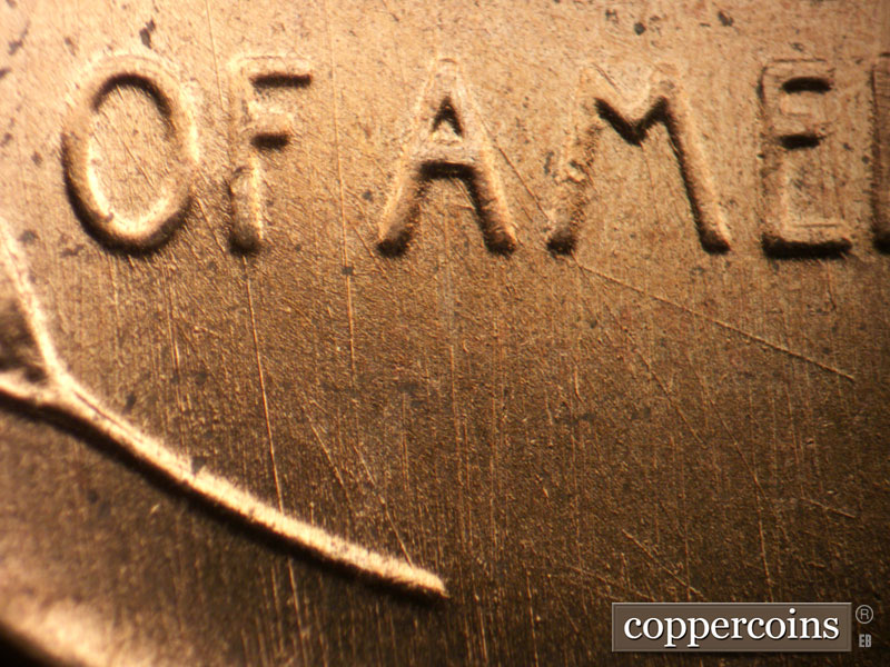 Die-stage B marker on 1952D•1MM•067 (1952 Repunched Mint Mark).