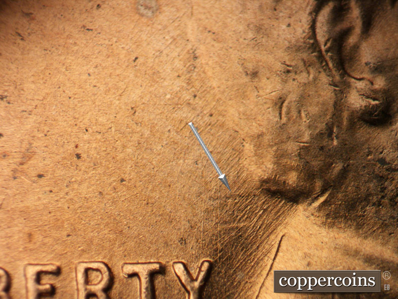 Die-stage B marker on 1952D•1MM•075 (1952 Repunched Mint Mark).