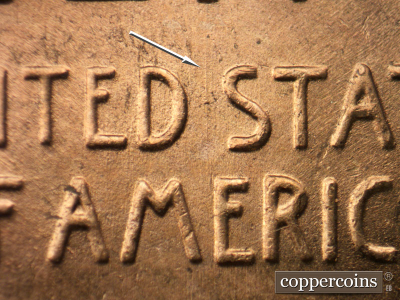 Die-stage C marker on 1952D•1MM•079 (1952 Repunched Mint Mark).