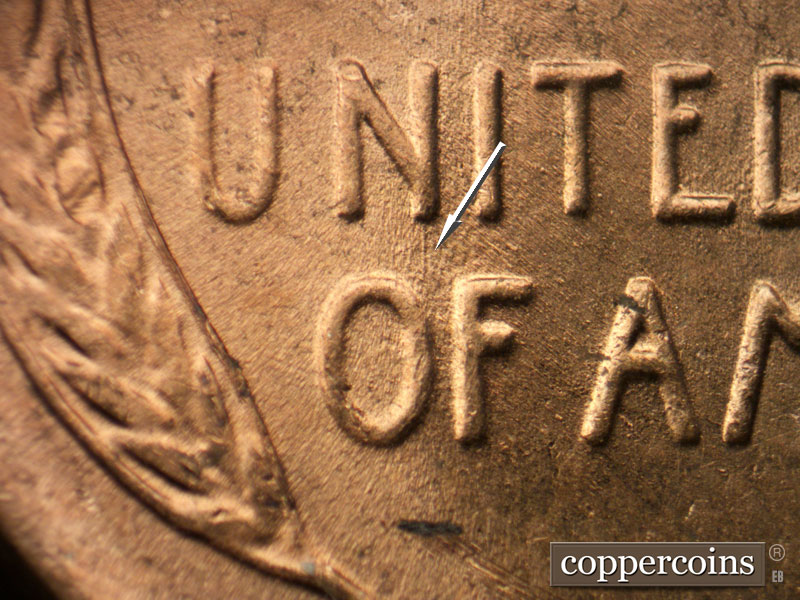 Die-stage C marker on 1952D•1MM•079 (1952 Repunched Mint Mark).