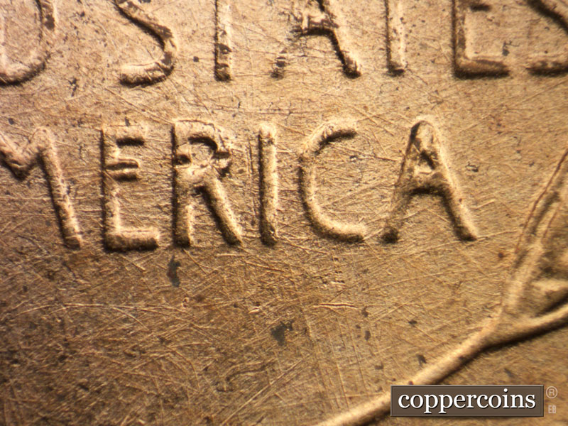 Die-stage B marker on 1952D•1MM•080 (1952 Repunched Mint Mark).
