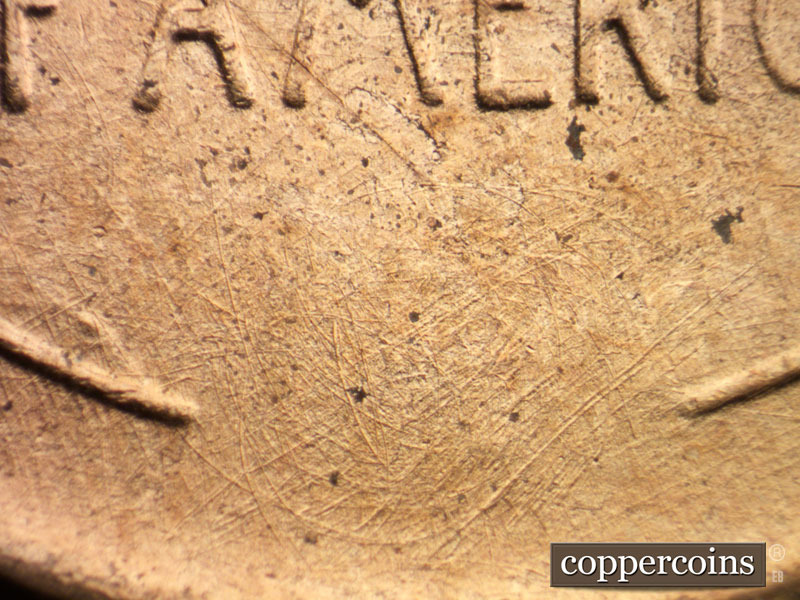 Die-stage B marker on 1952D•1MM•080 (1952 Repunched Mint Mark).