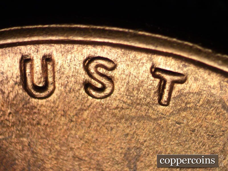 Die-stage C marker on 1952P•1DO•001 (1952 Doubled Die Obverse).