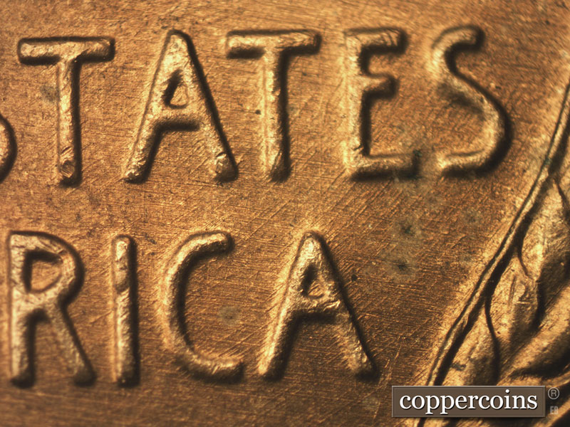Die-stage B marker on 1952S•1MM•004 (1952 Repunched Mint Mark).