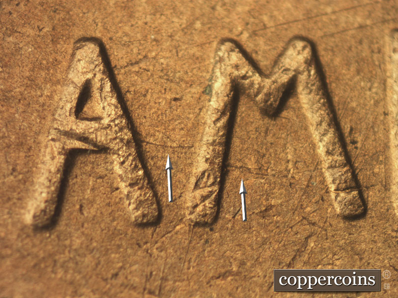 Die-stage C marker on 1952S•1MM•021 (1952 Repunched Mint Mark).