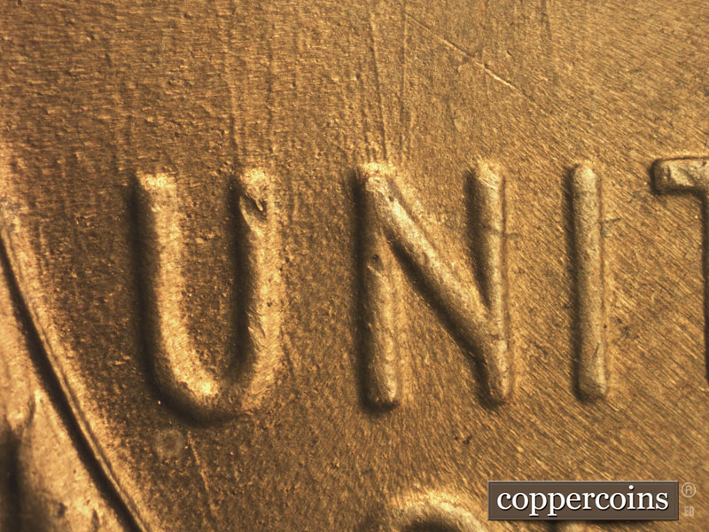 Die-stage C marker on 1952S•1MM•023 (1952 Repunched Mint Mark).