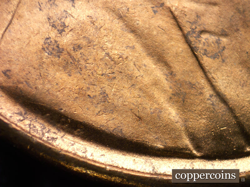 Die-stage B marker on 1952S•1MM•025 (1952 Repunched Mint Mark).