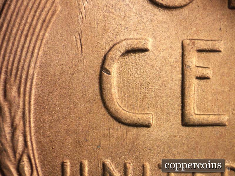 Die-stage B marker on 1952S•1MM•026 (1952 Repunched Mint Mark).