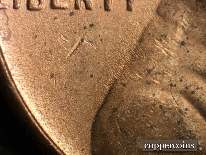 Die-stage C marker on 1952S•1MM•026 (1952 Repunched Mint Mark).