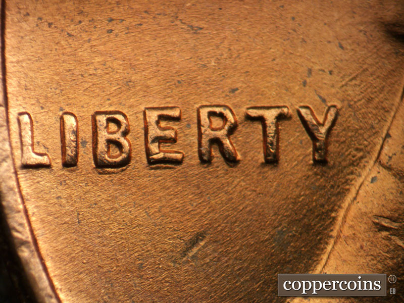 1953 Lincoln cent obverse, CopperCoins die 1953D•1DO•001.