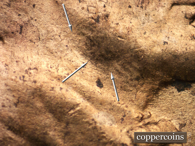 Die-stage C marker on 1953D•1MM•004 (1953 Repunched Mint Mark).