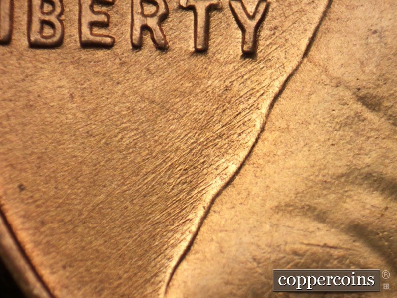 Die-stage B marker on 1953D•1MM•025 (1953 Repunched Mint Mark).