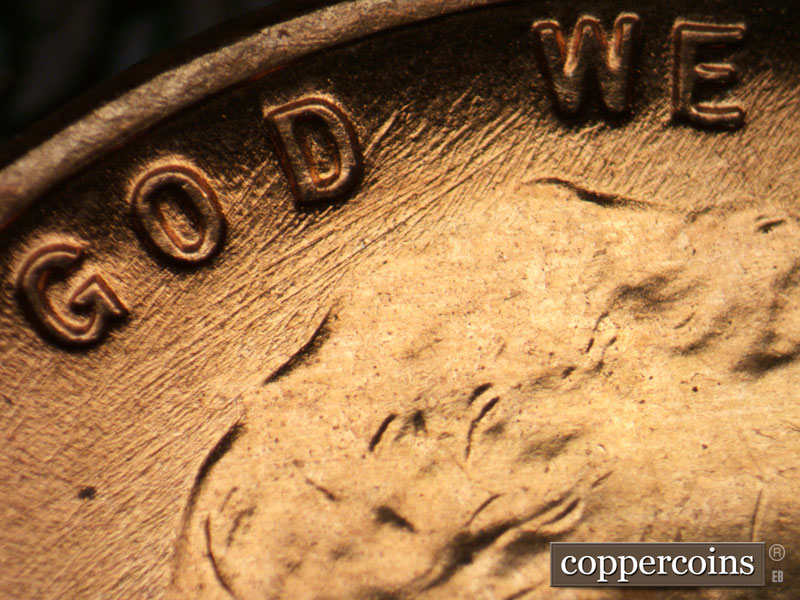 Die-stage B marker on 1953D•1MM•025 (1953 Repunched Mint Mark).