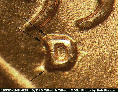 1953 Lincoln cent obverse, CopperCoins die 1953D•1MM•029.