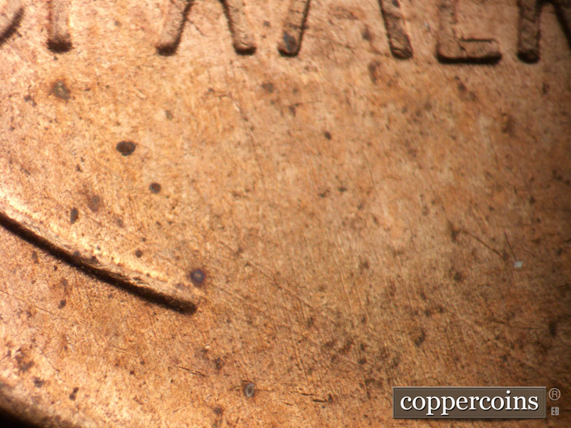 Die-stage B marker on 1953D•1MM•036 (1953 Repunched Mint Mark).