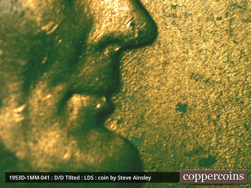 Die-stage C marker on 1953D•1MM•041 (1953 Repunched Mint Mark).